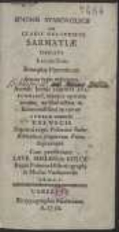 Simonis Starovolscii De Claris Oratoribus Sarmatiae Libellus [...]