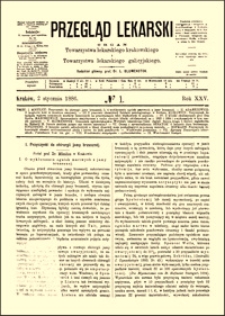 O wykluczeniu ognisk martwych z jamy brzusznej : przyczynki do chirurgii jamy brzusznej, Przegląd Lekarski, 1886, R. 25, nr 1, s. 1-3