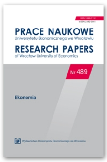Spis treści [Prace Naukowe Uniwersytetu Ekonomicznego we Wrocławiu = Research Papers of Wrocław University of Economics; 2017; Nr 489]