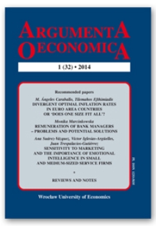 Spis treści [Argumenta Oeconomica, 2014, Nr 1 (32)]