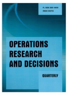 Editorial [Operations Research and Decisions, vol. 22, 2012, nr 4]