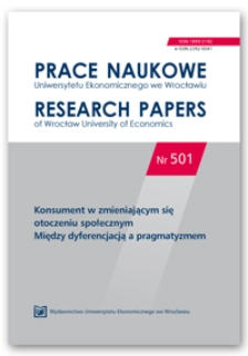 Spis treści [Prace Naukowe Uniwersytetu Ekonomicznego we Wrocławiu = Research Papers of Wrocław University of Economics; 2017; Nr 501]