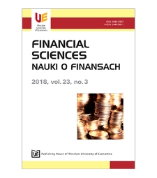 Spis treści [Financial Sciences. Nauki o Finansach, 2018, vol. 23, no. 3]