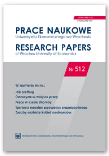 Spis treści [Prace Naukowe Uniwersytetu Ekonomicznego we Wrocławiu = Research Papers of Wrocław University of Economics; 2018; Nr 512]