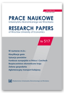 Spis treści [Prace Naukowe Uniwersytetu Ekonomicznego we Wrocławiu = Research Papers of Wrocław University of Economics; 2018; Nr 517]