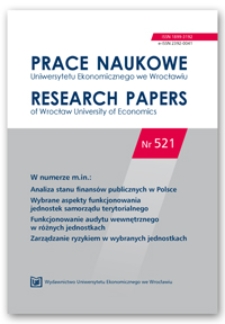 Spis treści [Prace Naukowe Uniwersytetu Ekonomicznego we Wrocławiu = Research Papers of Wrocław University of Economics; 2018; Nr 521]