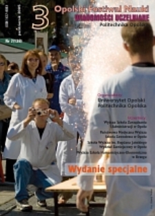 Wiadomości Uczelniane : pismo informacyjne Politechniki Opolskiej : wydanie specjalne, nr 2 (138), październik 2005
