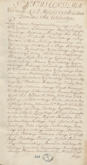 Senatus consilium Varsaviae a die 25 ad diem 30 mensis Octobris a.d. 1762 celebratum