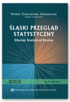 Spis treści [Śląski Przegląd Statystyczny = Silesian Statistical Review, 2018, Nr 16 (22)]