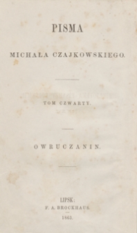 Owruczanin : powieść historyczna z 1812 roku. - Wyd. 2, przejrz. i popr.