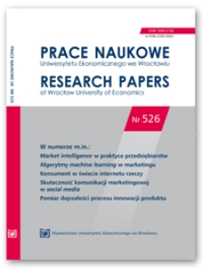 Spis treści [Prace Naukowe Uniwersytetu Ekonomicznego we Wrocławiu = Research Papers of Wrocław University of Economics; 2018; Nr 526]