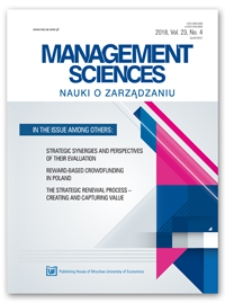 Contents [Management Sciences = Nauki o Zarządzaniu, 2018, vol. 23, no. 4]