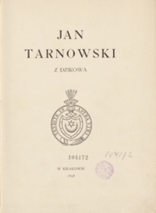 Jan Tarnowski z Dzikowa