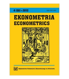 Contents [Ekonometria = Econometrics, 2012, Nr 4 (38)]