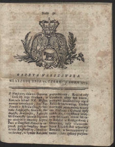 Gazeta Warszawska. R.1774 Nr 50