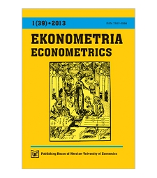 Contents [Ekonometria = Econometrics, 2013, Nr 1 (39)]