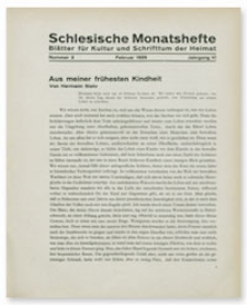 Schlesische Monatshefte : Blätter für Kultur und Schrifttum der Heimat. Jahrgang VI, Februar 1929, Nummer 2