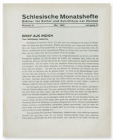 Schlesische Monatshefte : Blätter für Kultur und Schrifttum der Heimat. Jahrgang VI, Mai 1929, Nummer 5