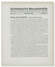 Schlesische Monatshefte : Blätter für Kultur und Schrifttum der Heimat. Jahrgang VI, September 1929, Nummer 9