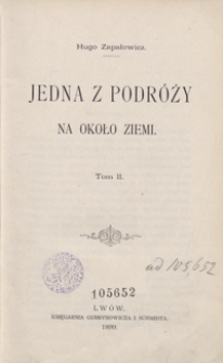 Jedna z podr&oacute;ży na około Ziemi. Tom 2