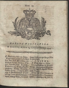 Gazeta Warszawska. R.1774 Nr 59
