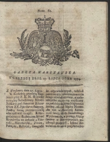 Gazeta Warszawska. R.1774 Nr 60