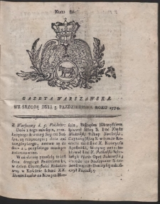 Gazeta Warszawska. R.1774 Nr 80