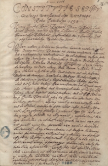 Konstitucje sejmu walnego warszawskiego koronnego roku pańskiego 1598