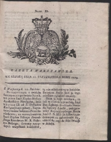 Gazeta Warszawska. R.1774 Nr 82