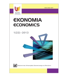 Spis treści [Ekonomia = Economics, 2013, Nr 1 (22)]