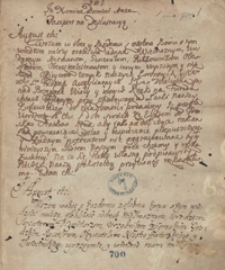 [Miscellanea zawierające odpisy akt publicznych, listów, mów i innych materiałów odnoszących się przeważnie do spraw politycznych Polski z lat 1707-1759]