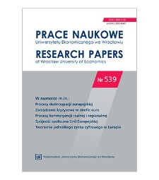Spis treści [Prace Naukowe Uniwersytetu Ekonomicznego we Wrocławiu = Research Papers of Wrocław University of Economics; 2018; Nr 539]