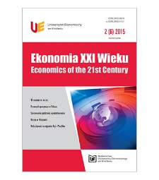 Spis treści [Ekonomia XXI Wieku = Economics of the 21st Century, 2015, Nr 2 (6)]