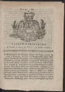 Gazeta Warszawska. R.1775 Nr 68
