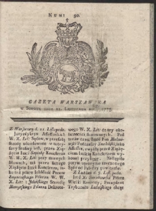 Gazeta Warszawska. R.1775 Nr 90