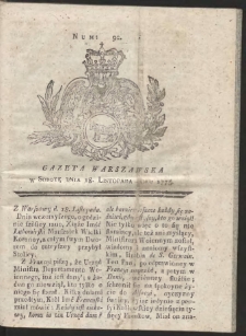 Gazeta Warszawska. R.1775 Nr 92