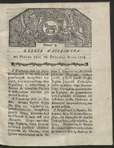 Gazeta Warszawska. R.1778 Nr 8