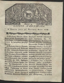 Gazeta Warszawska. R.1778 Nr 9