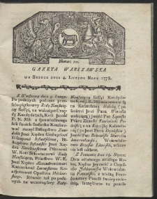 Gazeta Warszawska. R.1778 Nr 10