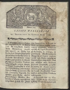 Gazeta Warszawska. R.1778 Nr 12