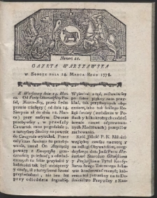 Gazeta Warszawska. R.1778 Nr 21