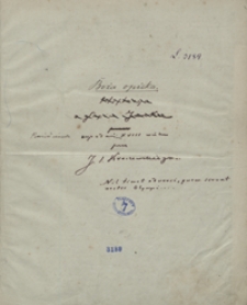 [Boża opieka. Powieść osnuta na podaniach XVIII wieku przez J&oacute;zefa Ignacego Kraszewskiego]