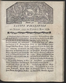 Gazeta Warszawska. R.1778 Nr 46