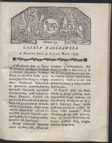 Gazeta Warszawska. R.1778 Nr 53