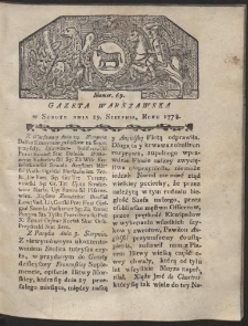 Gazeta Warszawska. R.1778 Nr 69