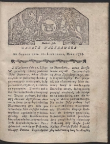 Gazeta Warszawska. R.1778 Nr 90