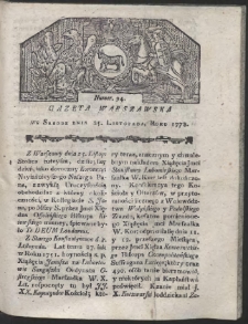Gazeta Warszawska. R.1778 Nr 94