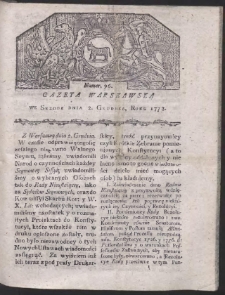 Gazeta Warszawska. R.1778 Nr 96