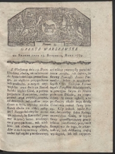 Gazeta Warszawska. R. 1779 Nr 4