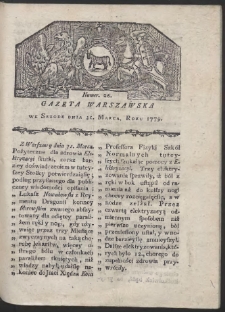 Gazeta Warszawska. R. 1779 Nr 26
